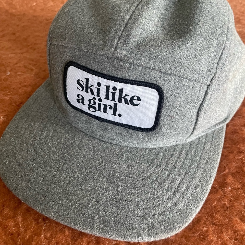 Gray Ski Like a Girl Cap